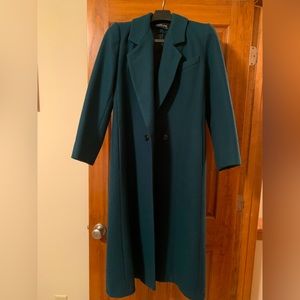 Hunter Green Wool Coat